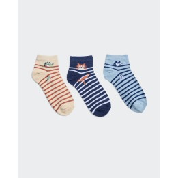 Calcetines Pack x 3 Niño Milcar Celeste Gris/Azul/Beige
