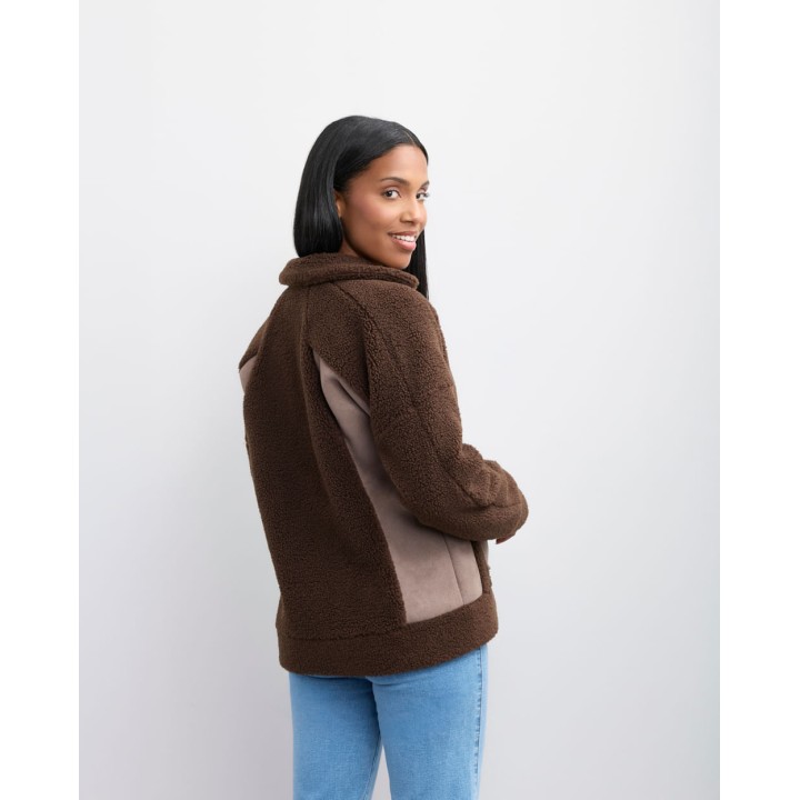 Casaca Mujer Lana Marron