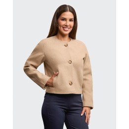 Blazer Mujer Cielo Beige Crema