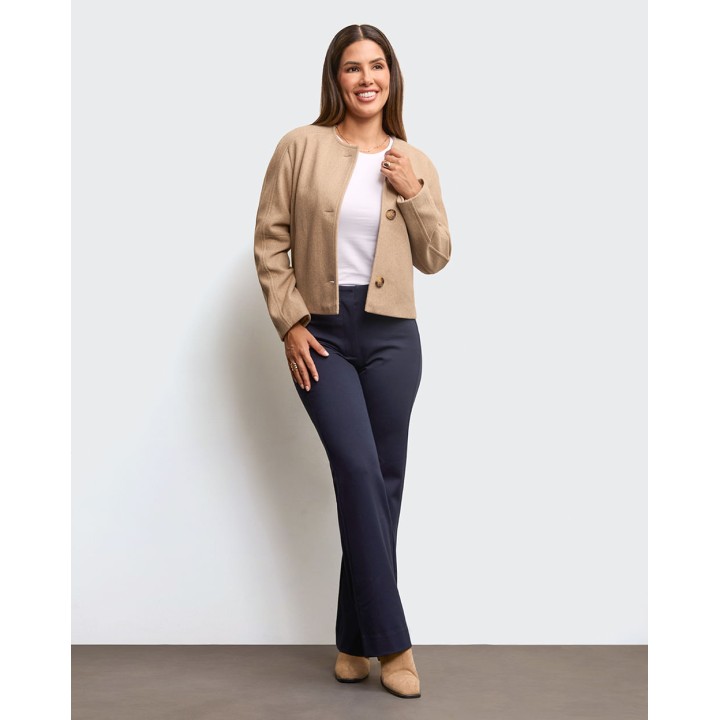 Blazer Mujer Cielo Beige Crema