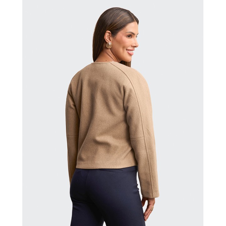 Blazer Mujer Cielo Beige Crema