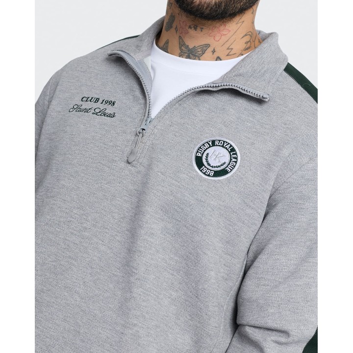 Polera Hombre Barry Gris Melange