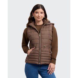 Chaleco Mujer Paola Marron Chocolate