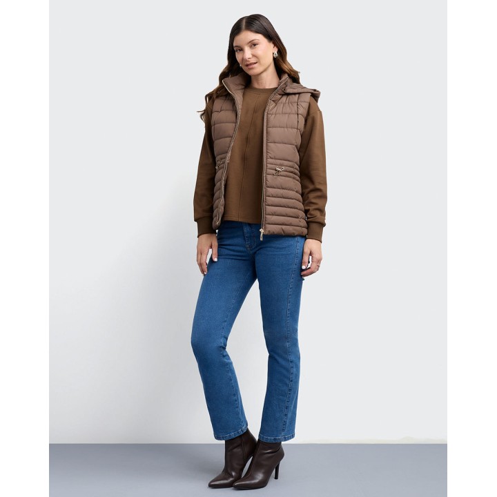 Chaleco Mujer Paola Marron Chocolate