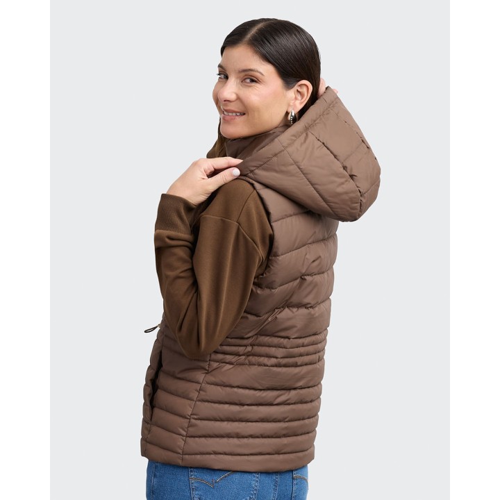 Chaleco Mujer Paola Marron Chocolate