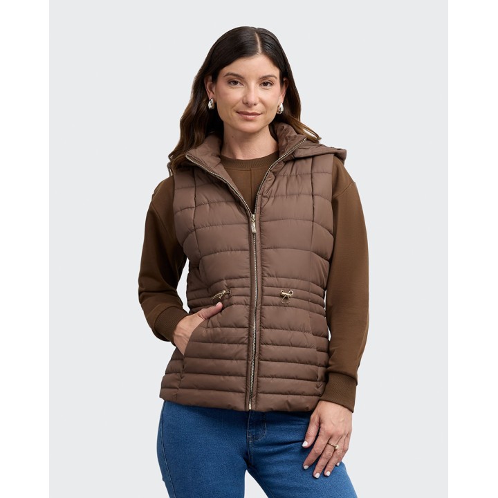 Chaleco Mujer Paola Marron Chocolate