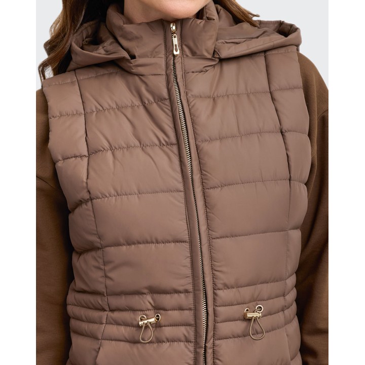 Chaleco Mujer Paola Marron Chocolate