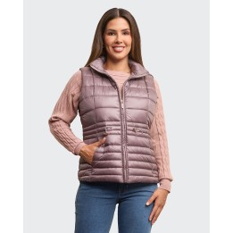 Chaleco Mujer Paola Morado Argyle