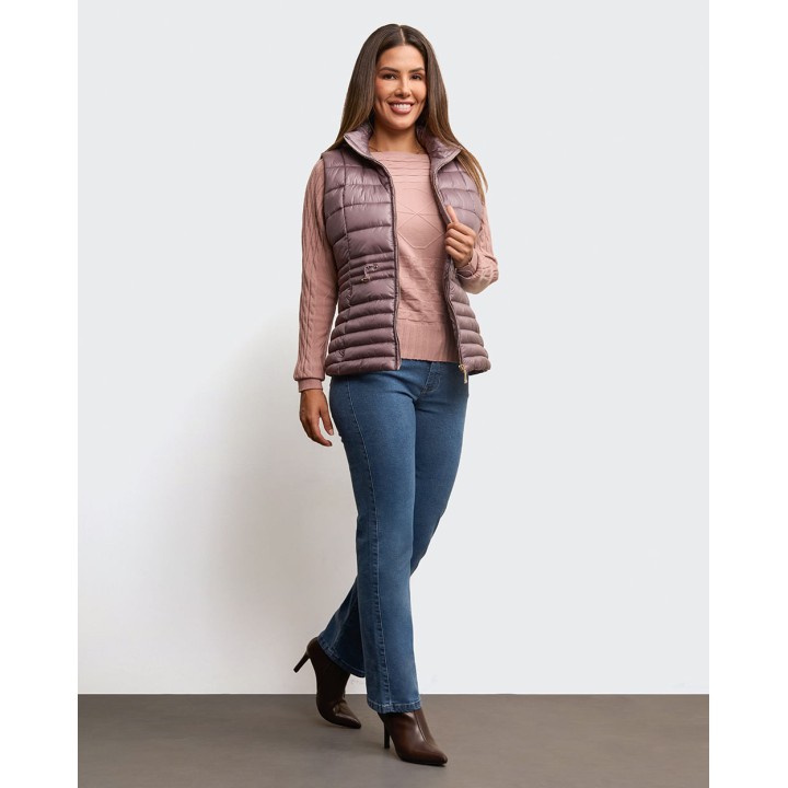 Chaleco Mujer Paola Morado Argyle