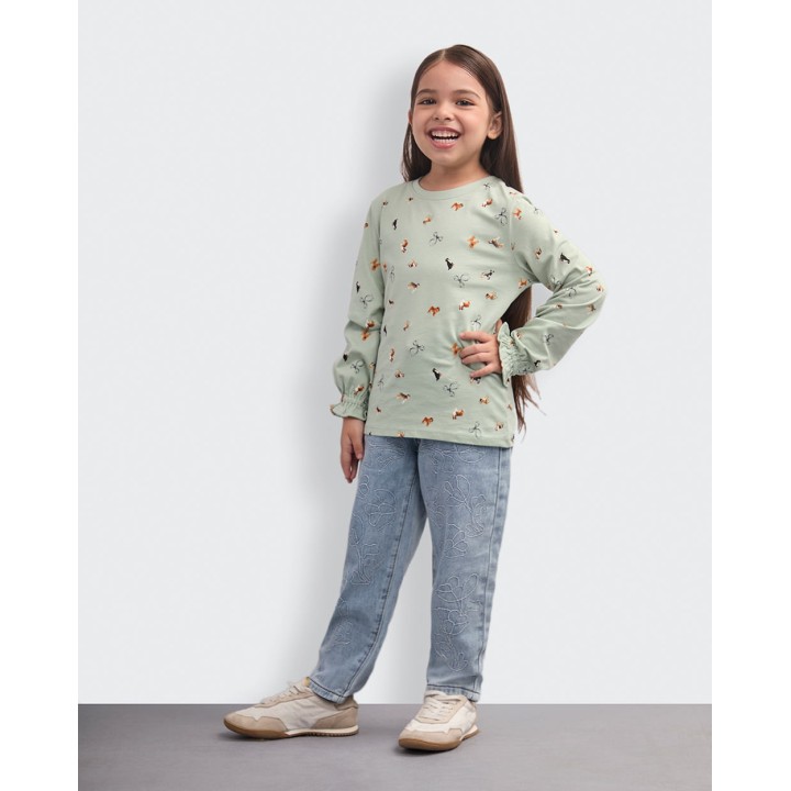 Polo Niña Mariamanda Verde Lili