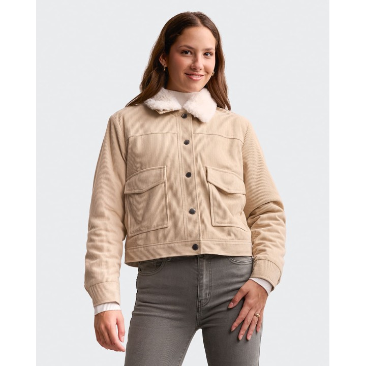 Casaca Mujer Diana Beige Arena