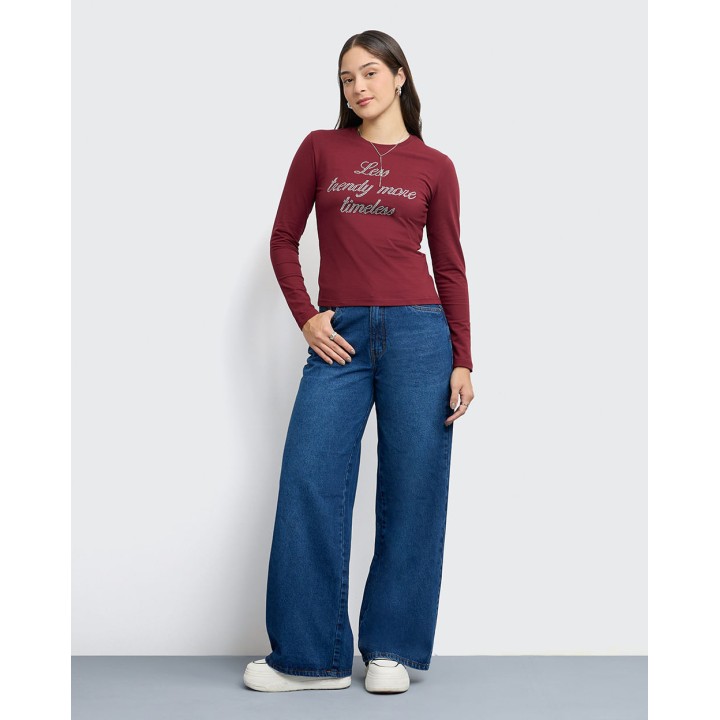 Polo Mujer Daiara Guinda Rubí