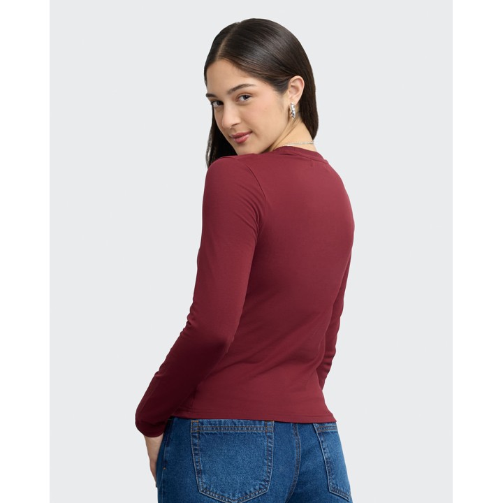 Polo Mujer Daiara Guinda Rubí