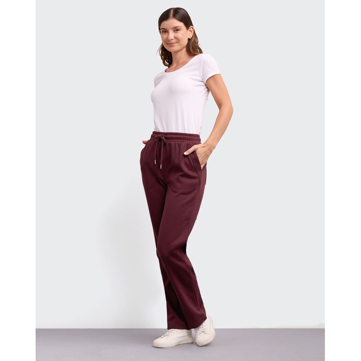 Jogger Mujer Lina Guinda Oscuro