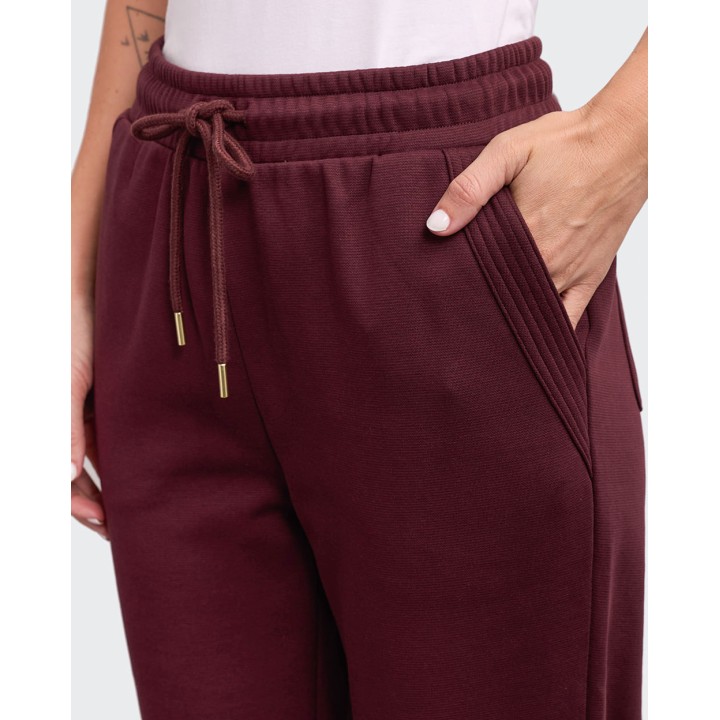 Jogger Mujer Lina Guinda Oscuro