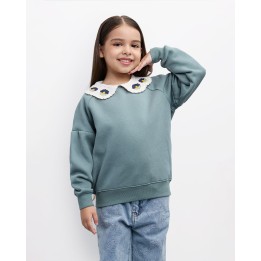Polera Niña Miranda Verde Slate