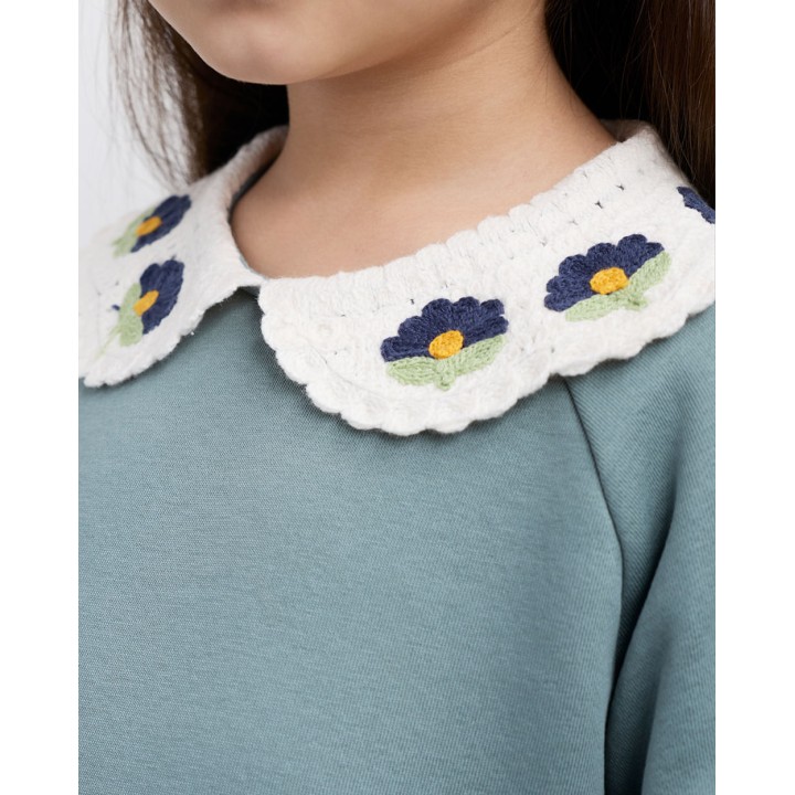 Polera Niña Miranda Verde Slate