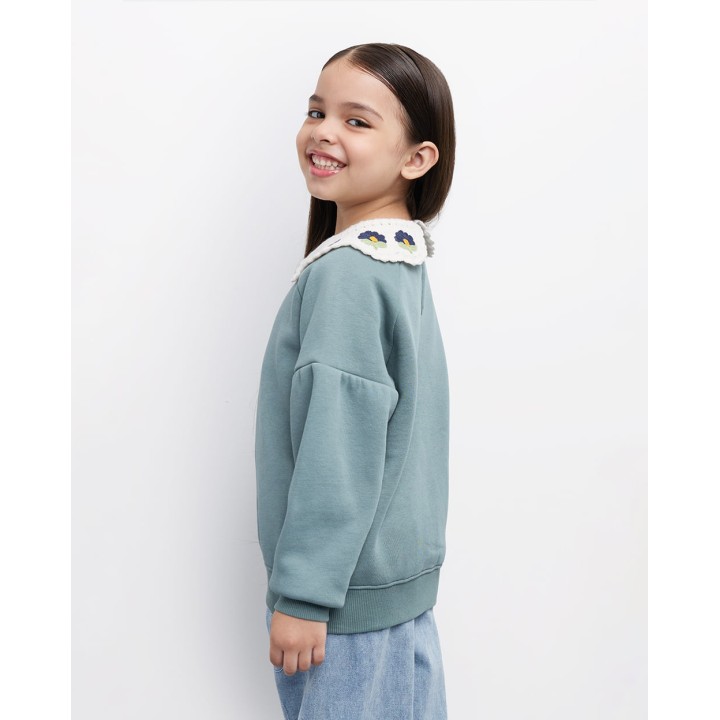 Polera Niña Miranda Verde Slate