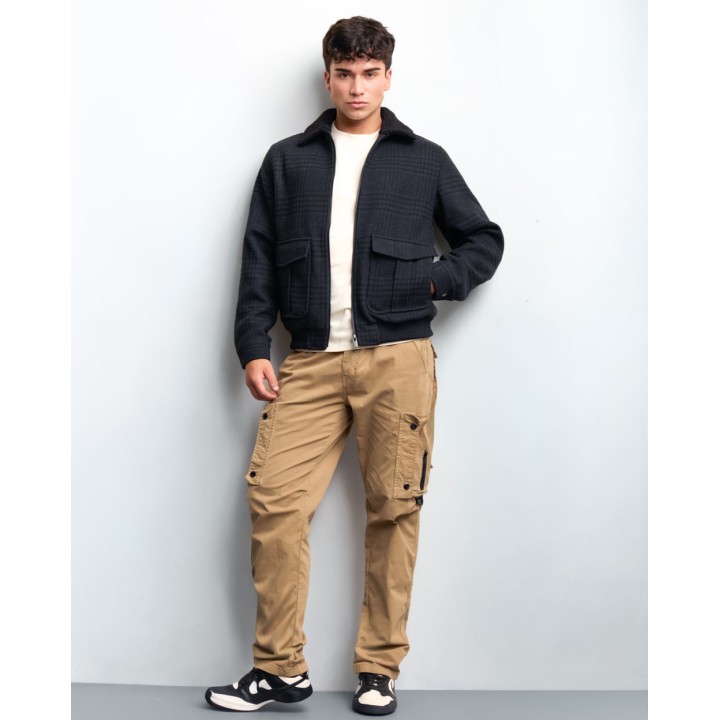 Casaca Hombre Steward Gris Castor