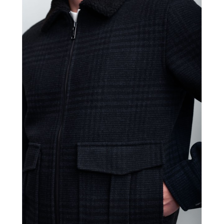 Casaca Hombre Steward Gris Castor