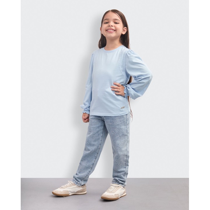 Polo Niña Helena Celeste