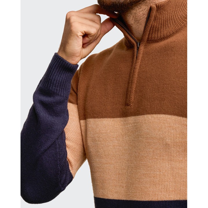 Chompa Hombre Zair Marron Roble