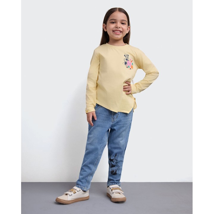 Polo Niña Violeta Amarillo Agua