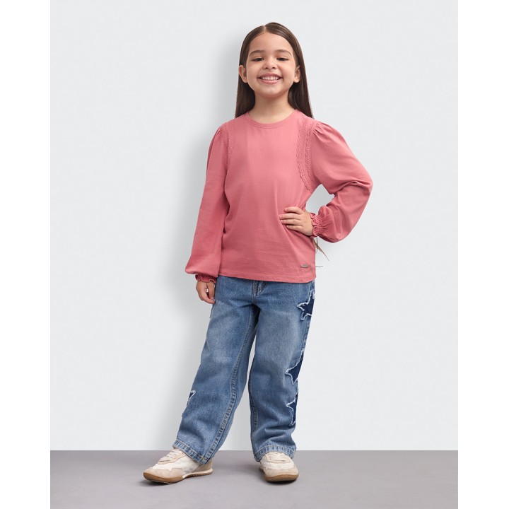 Polo Niña Helena Rosa Desierto