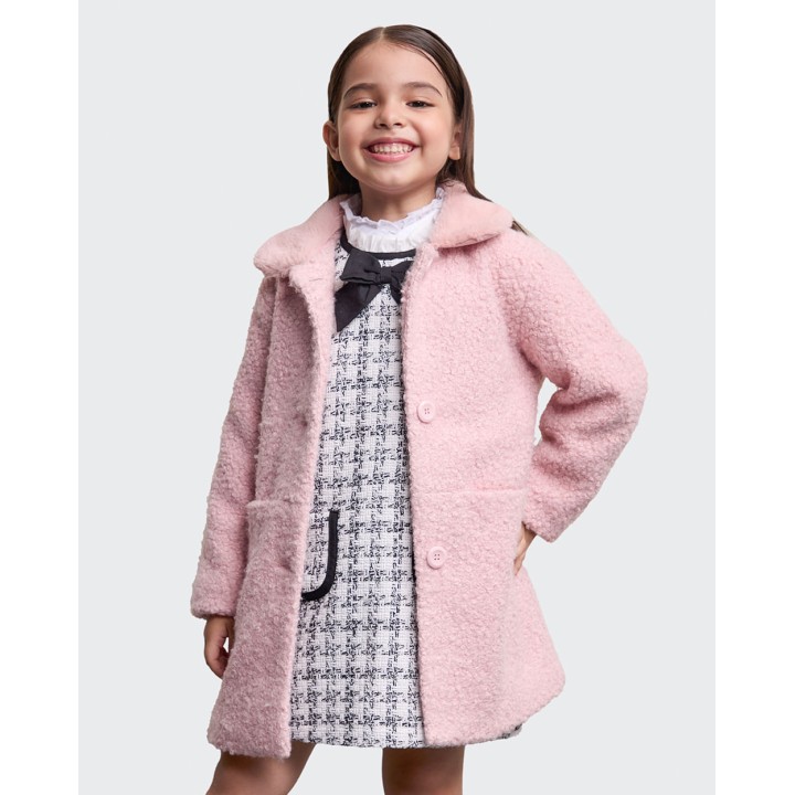 Abrigo Niña Violeta Rosado Silver