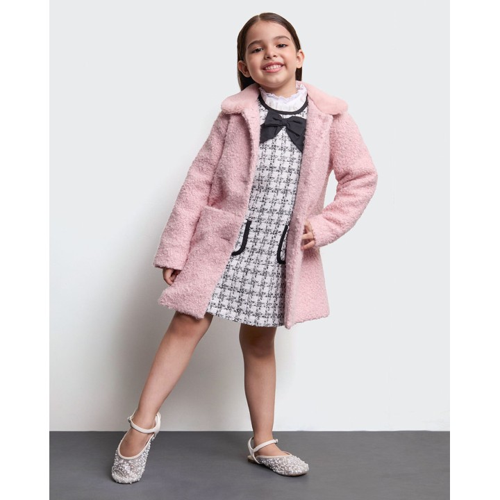 Abrigo Niña Violeta Rosado Silver