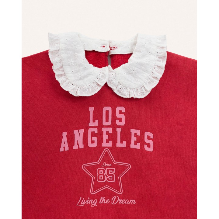 Polera Niña Jimena Rojo Prince