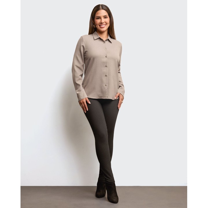 Blusa Mujer Janice Beige Safari