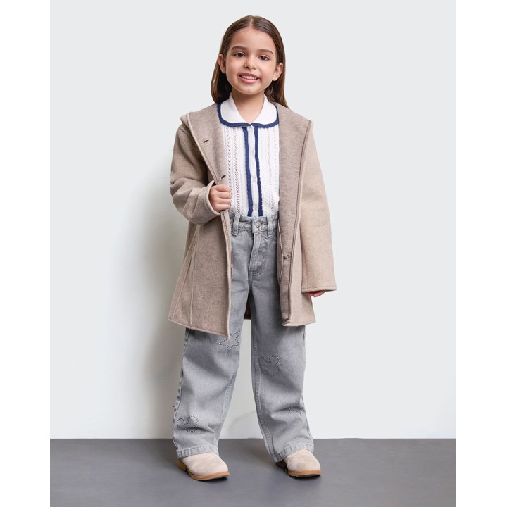 Abrigo Niña Kiara Beige