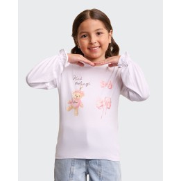 Polo Niña Mariamanda Blanco