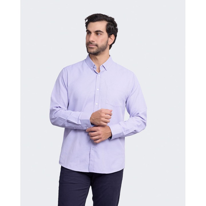 Camisa Hombre Piedro Lila Frío