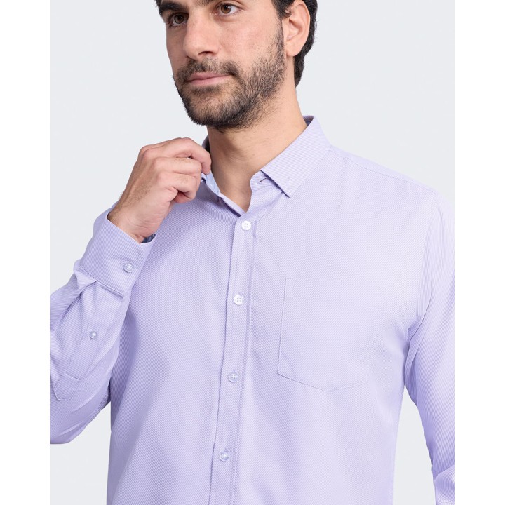 Camisa Hombre Piedro Lila Frío