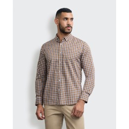 Camisa Hombre Piedro Camel Pardo