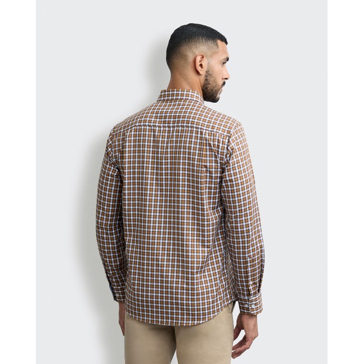 Camisa Hombre Piedro Camel Pardo