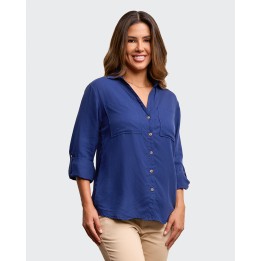 Blusa Mujer Miluska Azul Náutico