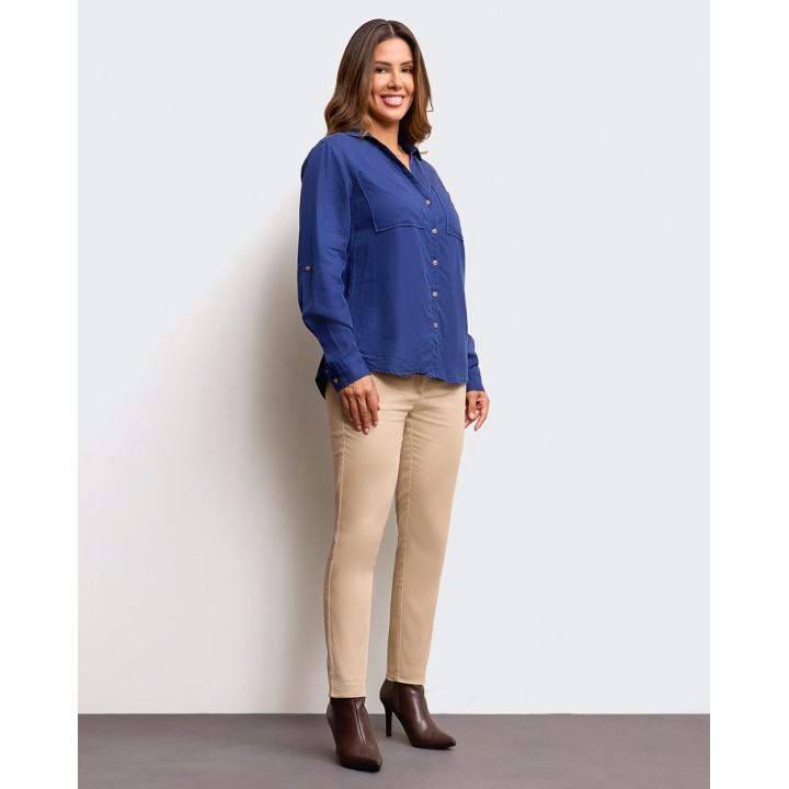 Blusa Mujer Miluska Azul Náutico