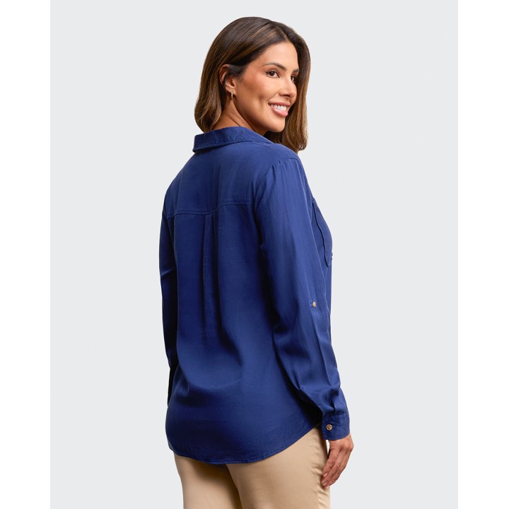 Blusa Mujer Miluska Azul Náutico