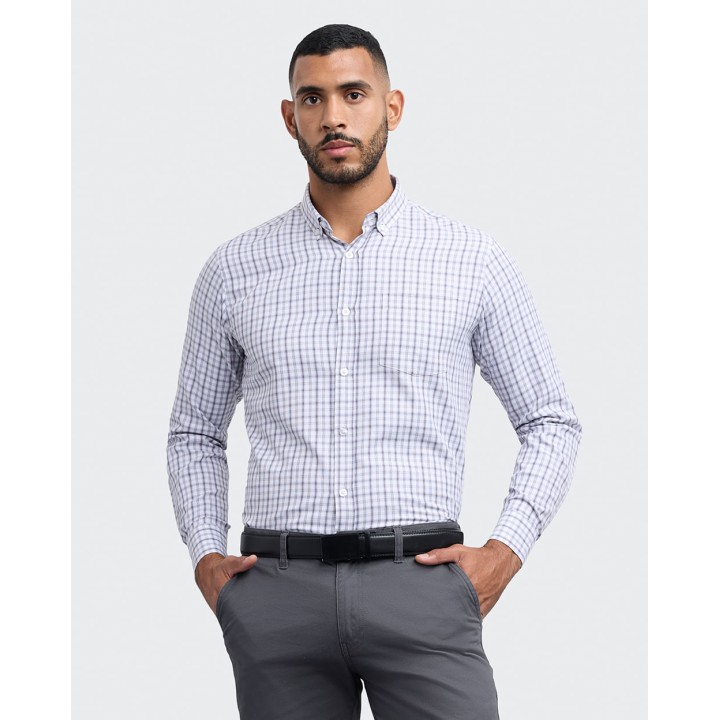 Camisa Hombre Piedro Gris Noche