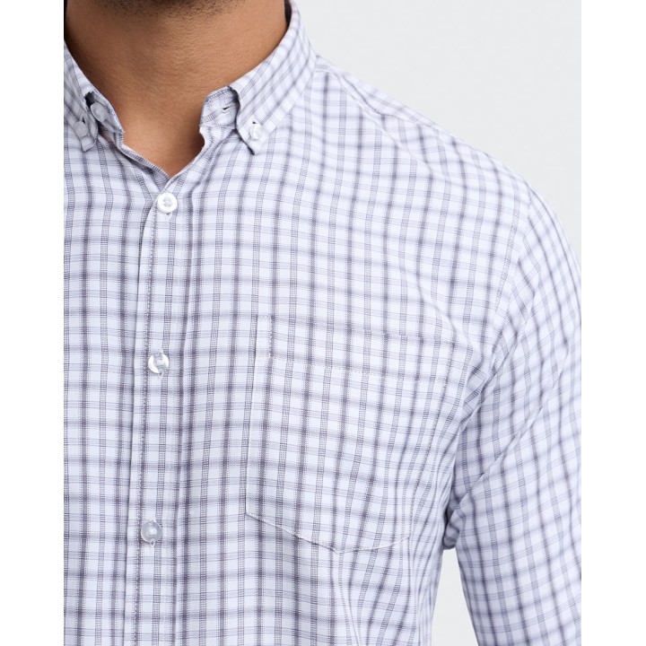 Camisa Hombre Piedro Gris Noche
