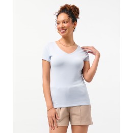 Polo Mujer Dora Core Celeste Claro