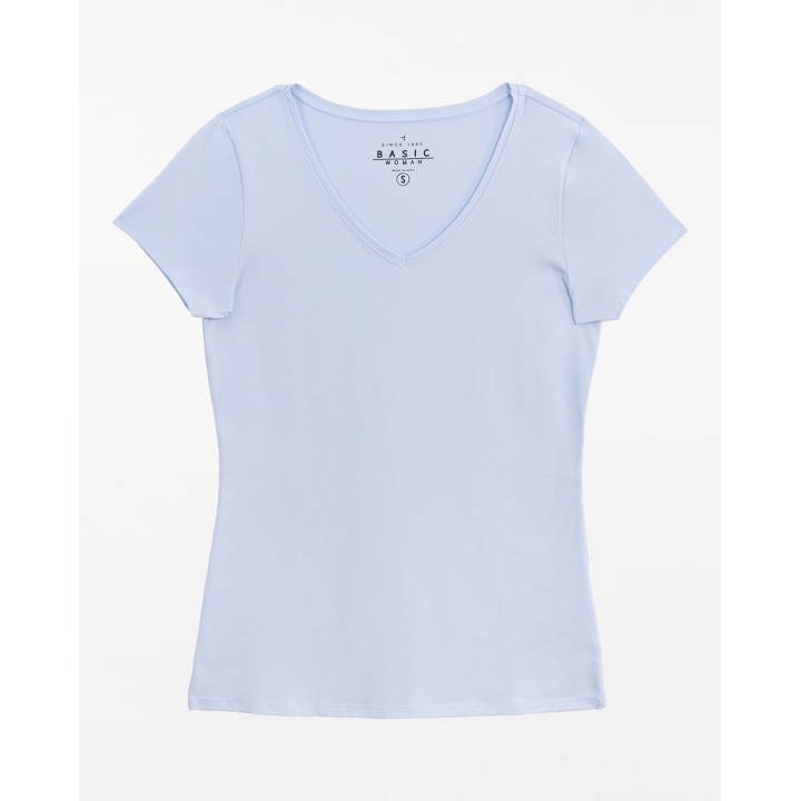 Polo Mujer Dora Core Celeste Claro