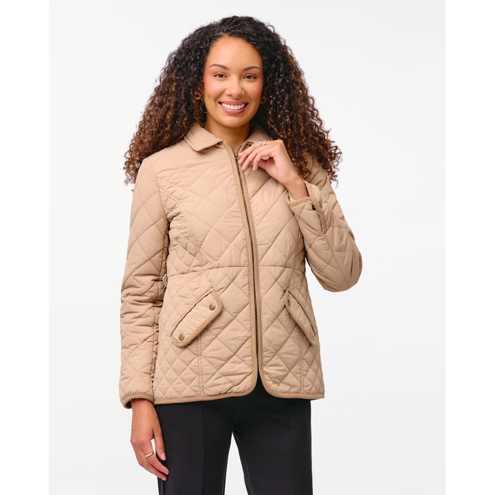 Casaca Mujer Jenifer Beige Botanico