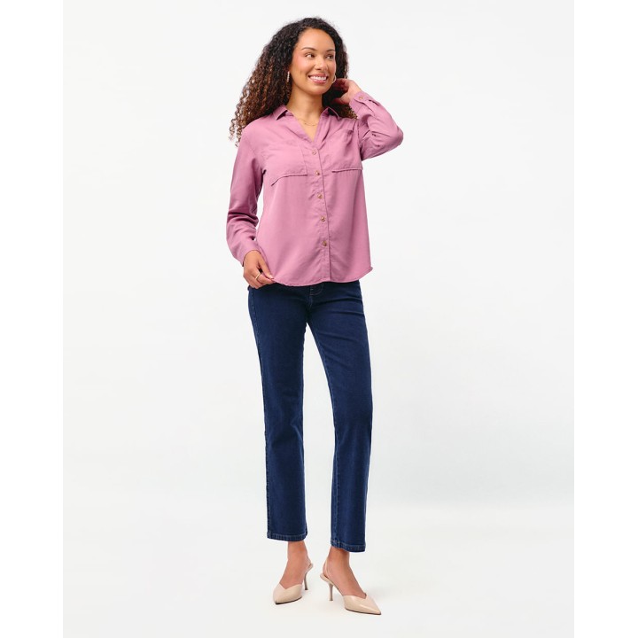 Blusa Mujer Miluska Malva Rosa