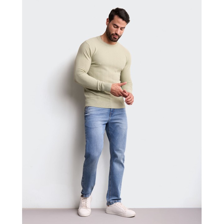 Chompa Hombre Maestri Verde Empolvado