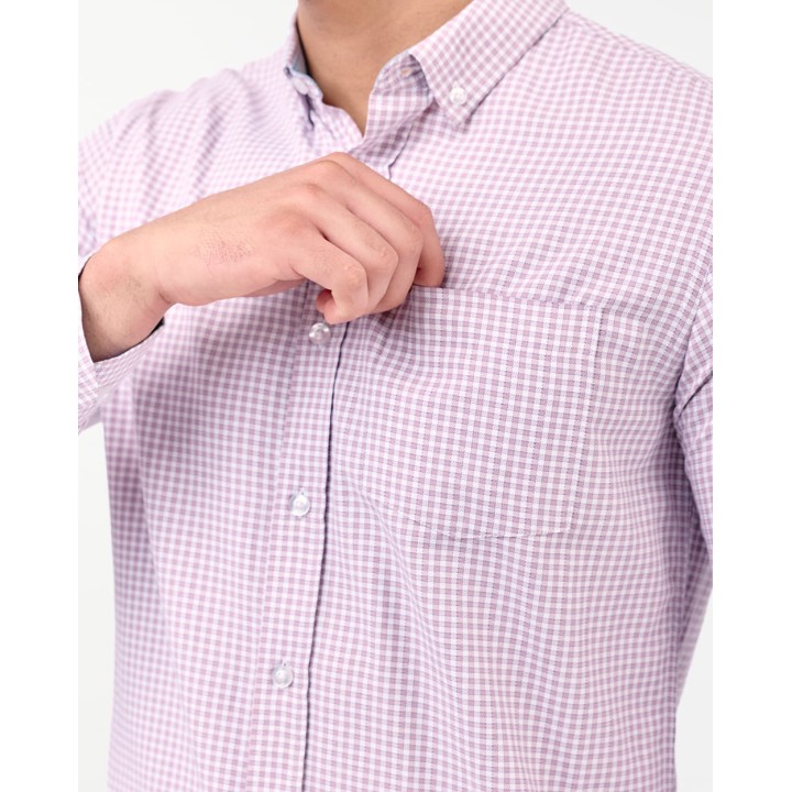 Camisa Hombre Piedro Malva Oscuro