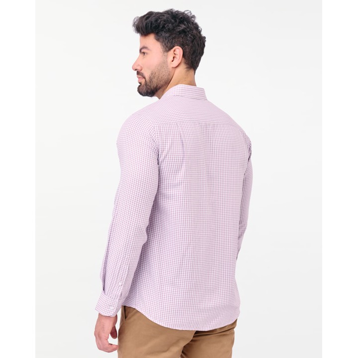 Camisa Hombre Piedro Malva Oscuro